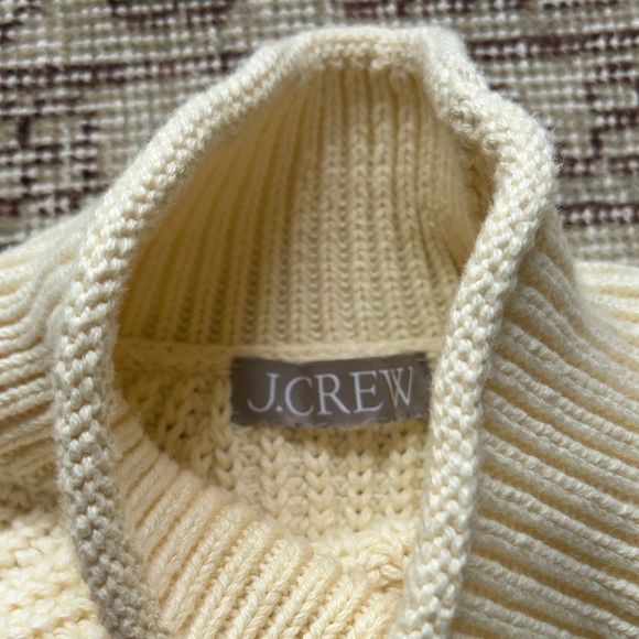 J Crew Cream Roll High-Neck Knit Sweater - Women's - Picture 2 of 7